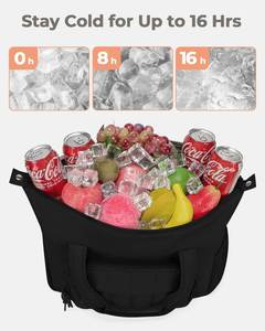 Sac isotherme pour 35 canettes, sac isotherme souple pour femmes, glacière légère, étanche, sacs à lunch portables pour l'extérieur - Product Image 6