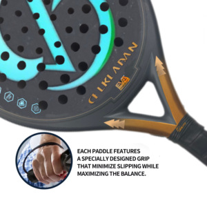 Racchetta da <span class=keywords><strong>Padel</strong></span> QINGYU Light Pro Personalizzata in Fibra di Carbonio/Alluminio, Forma a Goccia/Diamante/Rotonda, con <span class=keywords><strong>Overgrip</strong></span>, 355-460cm - Product Image 6