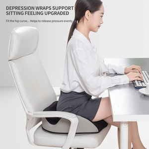 เบาะรองนั่งเมมโมรี่โฟม OEKO <span class=keywords><strong>TEX</strong></span> พร้อมโลโก้สั่งทำพิเศษ ช่วยลดแรงกดทับ นั่งสบาย พร้อมหมอนรองหลัง สำหรับนั่งนาน - Product Image 3