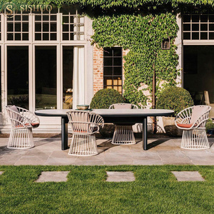 Mobilier d'extérieur pour restaurant Chaise de jardin en rotin imperméable Patio Thairs en aluminium - Product Image 6