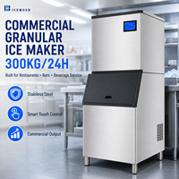 Machine à glaçons pour stations de boissons de magasins de proximité avec sortie de glaçons en forme de nuggets, système de filtration d'eau et boîtier en acier inoxydable