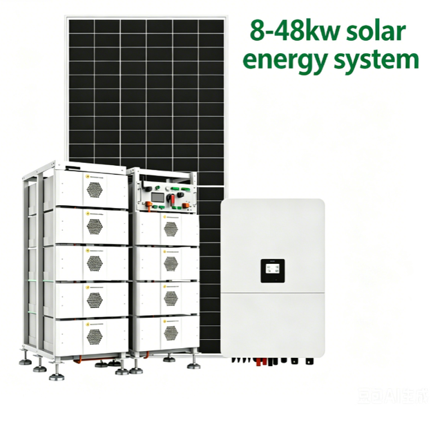 8-48KW Hybrid Solar Energy System with Lithium Battery Storage for Home Use