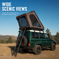 Tentes de toit rigides avec échelle, fenêtres en maille, vérins à gaz, installation rapide, pour SUV, tout-terrain, overland