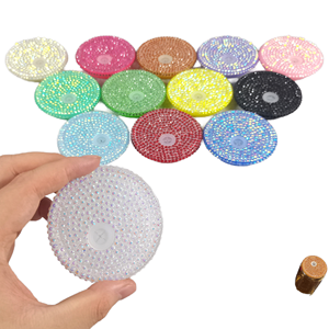 Tapa Brillante de Plástico con Pedrería Colorida, Cubierta Impermeable Acrílica de 16 oz, Estilo ROMANCE, Artículos Promocionales Digitales - Product Image 1