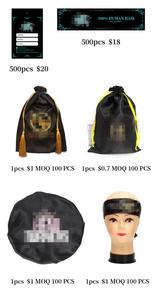 Étiquettes/emballages/étiquettes personnalisées pour extensions de <span class=keywords><strong>cheveux</strong></span>, emballage personnalisé pour mèches, sac en satin de soie avec cordon de serrage pour extensions de <span class=keywords><strong>cheveux</strong></span> - Product Image 6