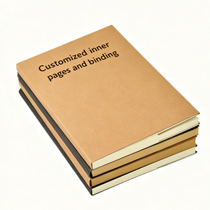 Quaderno A5 personalizzato all'ingrosso in carta kraft, con copertina bianca e <span class=keywords><strong>rilegatura</strong></span> <span class=keywords><strong>a</strong></span> <span class=keywords><strong>vista</strong></span> (spina nuda) - Product Image 1