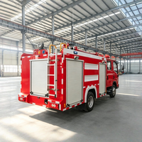 Camion de pompiers diesel 4x2, pompe à eau et mousse, multifonctionnel, 3001-5000L, 150-250HP, Euro 2-5