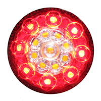 Série KS18-046, Feu de véhicule rond à LED 12V, étanche IP65, feu combiné clignotant, antibrouillard, arrière, stop et marche arrière pour camion, VTT, moto