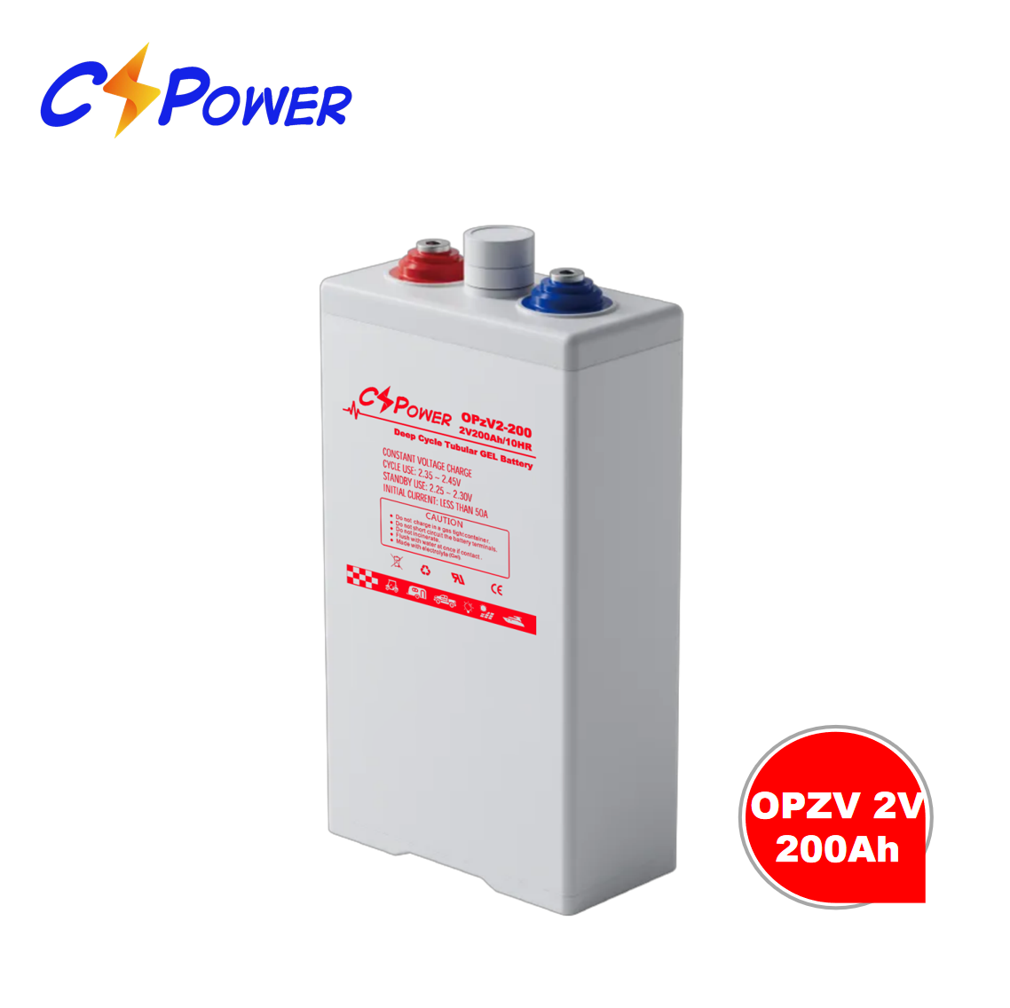 CSPower 2V 200Ah солнечная батарея трубчатая гелевая opzV батарея для солнечной панели заводская цена OPzV2-200 4OPzV200 любая