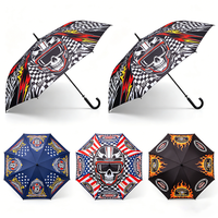 Parapluie de golf entièrement automatique, coupe-vent et imperméable, style sportif, avec impression numérique intégrale, tige en fibre de verre, idéal pour cadeaux d'affaires, personnalisable avec logo