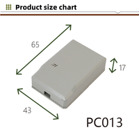 Boîtier de jonction pour câbles électriques en plastique ABS, nouveaux designs, PC013 65 * 43 * 17 mm