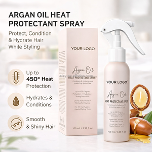 Sérum capillaire de luxe OEM, huile d'argan naturelle et biologique, <span class=keywords><strong>spray</strong></span> protecteur contre la chaleur pour cheveux abîmés, hydratant, lissant - Product Image 2
