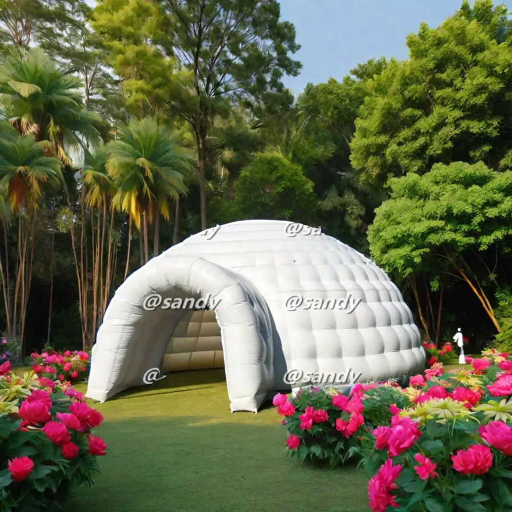 Cao cấp màu trắng Inflatable mái vòm marquee lều với Miễn phí vận chuyển hàng không đến trước cửa nhà của bạn lý tưởng cho các sự kiện ngoài trời và các cuộc tụ họp