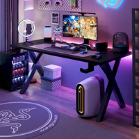 Escritorio de Juegos Multifuncional de Madera para Esports con Diseño Moderno, Esquinas Redondeadas y Características de Seguridad para Dormitorio, Hogar y Estudio