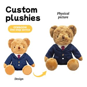 Osos de Peluche Personalizados, Muñecos de Oso con Traje de Negocios, Personalizables con Logotipos de Empresas, Perfectos para Regalos Corporativos y Artículos Promocionales. - Product Image 1