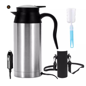 Tasse Chauffante 12V/24V Pour Voiture, 500 Ml, Acier Inox, écran LCD, BCSMMCAR
