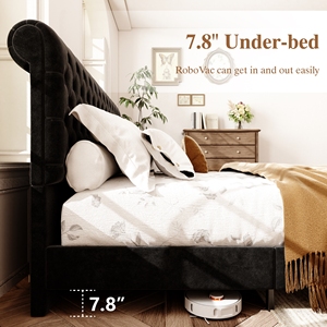 <strong>Velvet</strong> Fabric Nordic Style Teddy <strong>Velvet</strong> Art <strong>Bed</strong> Bedroom Furniture Italian Luxury Modern King Size Bedroom Set - Product Image 4