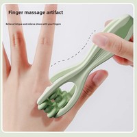 Masseur de doigts à double rouleau pour le corps Massage amélioré de la bouche du tigre Massage des points d'acupuncture de la souris Soulagement des douleurs articulaires Minceur Entraînement des mains