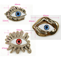 Boucles de chaussures tendance en plastique électroplaqué, motifs floraux, papillons et yeux variés, accessoires de chaussures à clous et à picots, vente en gros