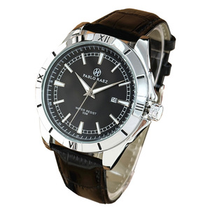 Reloj de Cuarzo para Hombre, Estilo Casual y de Negocios, Éxito de Ventas Internacional, Resistente al Agua, con Correa de Cuero - Product Image 1