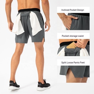 Pantaloncini da Tennis <span class=keywords><strong>bianchi</strong></span> da <span class=keywords><strong>uomo</strong></span> con Logo personalizzato pantaloncini sportivi da <span class=keywords><strong>uomo</strong></span> elasticizzati a 4 vie per il Tennis con due tasche laterali pantaloncini da Badminton - Product Image 2