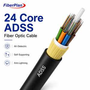 Câble à fibres optiques ADSS Asu 24 et 48 fibres, 6, 12, 48, 96, <span class=keywords><strong>144</strong></span> Hilos, câble à fibres optiques à gaine simple ADSS en <span class=keywords><strong>fibre</strong></span> <span class=keywords><strong>optique</strong></span> - Product Image 3