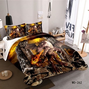 Ensemble de housse de <span class=keywords><strong>couette</strong></span> Digital King en Polyester Ultra doux et facile d'entretien couleur blanche comprend 2 taies d'oreiller - Product Image 5