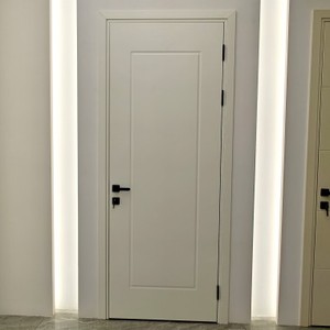 Puerta <span class=keywords><strong>de</strong></span> WPC Pintada <span class=keywords><strong>Mate</strong></span> para Interiores, Resistente al Desgaste y a los Arañazos, Tamaño Personalizado, con Marco y Accesorios Completos, ISO - Product Image 2
