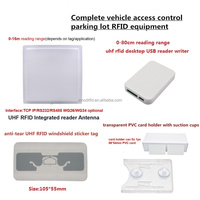 Lecteur RFID UHF longue portée intégré 8-15m, antenne 12dBi, IP65, TCP/IP, WG26, interface RS232/485 pour la gestion des véhicules de stationnement