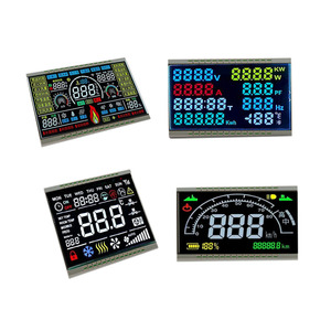 定制分段液晶速度计，带玻璃面板，用于电动踏板车和摩托车工厂价格产品类型分段显示器 - Product Image 1