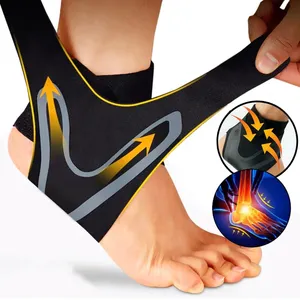 Atacado Tornozelo Brace Suporte Compressão Manga Plantar Fasciite Pain Relief Foot Wrap