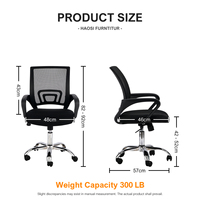 Chaise de bureau ergonomique en maille Haosi 2026 avec hauteur réglable et design compatible ordinateur pour un confort optimal au poste de travail