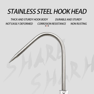 Hameçon de pêche <span class=keywords><strong>télescopique</strong></span> en acier inoxydable, hameçon, matériel personnalisable, gof - Product Image 3