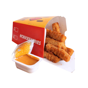 チキンナゲットカスタムバーガーボックス安いポテトチップス包装持ち帰りコーン型フライドポテトボックス - Product Image 2