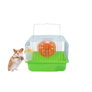 Factory Direct High Quality Plastic Metal <strong>Mesh</strong> Pet Carrier to Go Rustic Castle Hamster House <strong>Cage</strong> - Product Image 3