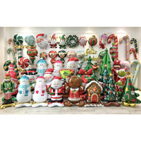 Ballons en aluminium, fournitures de fête, vente en gros d'usine, formes variées pour décorations de fête d'anniversaire, de Noël et d'Halloween