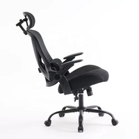 Chaise de bureau exécutive moderne et élégante en maille, dossier haut inclinable, ergonomique pour le bureau à domicile