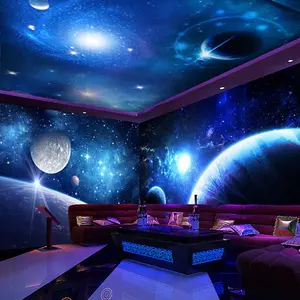 Custom universe sky space 3d wallpaper mural wall stickers home decoration