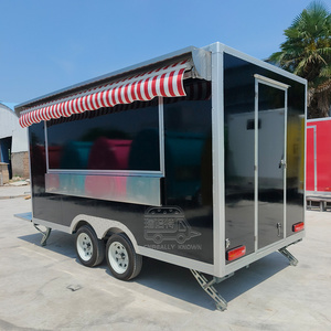 Carro de Comida Móvil para Exteriores, Remolque de Concesiones, Carrito de Venta de Comida, Carro Comercial para Negocios, Carrito de Venta de Perritos Calientes - Product Image 3