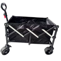 Chariot pliable pour la vente en ligne, dimensions standard, chariot utilitaire d'extérieur avec roues amovibles