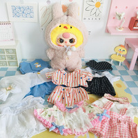 Vêtements pour poupée en peluche Bébé Three, série mignonne sur le thème des animaux, échelle 400%, en boîte surprise, en tissu pour habillage