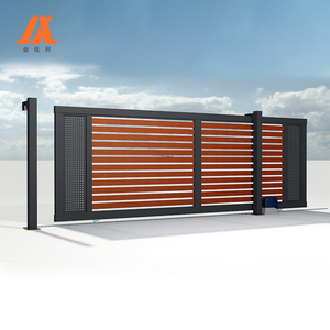 Porte coulissante automatique en alliage d'aluminium industriel personnalisée GINARI, 4 m, durable, écologique, couleur grise, garantie de 2 ans, moderne - Product Image 2