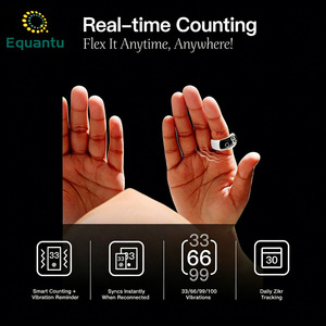 Equantu SQ976 Bague de Zikr colorée électroplaquée, 5 en 1, avec compteur OLED lumineux, étanche, compagnon de prière nocturne, bague Tasbeeh - Product Image 4