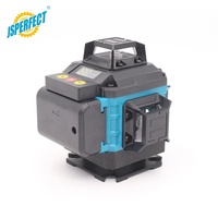 JSPERFECT Modèle à succès Niveau laser vert 16 lignes Vert Auto-nivelant 360
