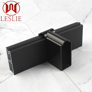 12*30mm Square Zinc Alloy Black Detachable Closet Hardware Support <strong>Clothes</strong> Tube Holder Hanger Pipe <strong>Corner</strong> Wardrobe Hanging <strong>Rails</strong> - Product Image 6
