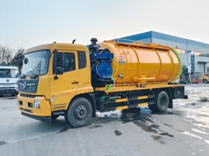 รถดูดฝุ่นแบบเจ็ท Dongfeng VR 2 เพลา 15 ลูกบาศก์เมตร, เครื่องยนต์คัมมินส์ 6 สูบ, ปั๊มสุญญากาศแบบวงแหวนน้ำสำหรับเครื่องยนต์เสริม - Product Image 3