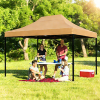 Tente de réception extérieure robuste 20x20 en tissu Oxford imperméable, double couche, pliable, toutes saisons, pour expositions et salons professionnels