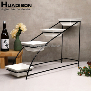 Equipo de Catering Huadison, Equipo de Cafetería Buffet, Servidor de Buffet de Cerámica, Exhibidor de Frutas para Bodas y Hoteles - Product Image 3