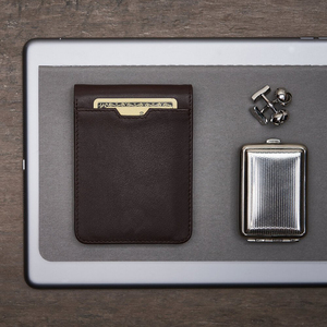 Vintage Classics Brown Crazy Horse Cuero Bifold Mens Wallet RFID Bloqueo Delgado Titular de la tarjeta de crédito para <span class=keywords><strong>los</strong></span> hombres - Product Image 5