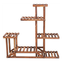 Étagère en bois pour plantes de jardin, support à plusieurs niveaux, pour fleurs, à poser